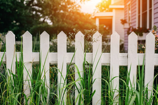 White picket fence.