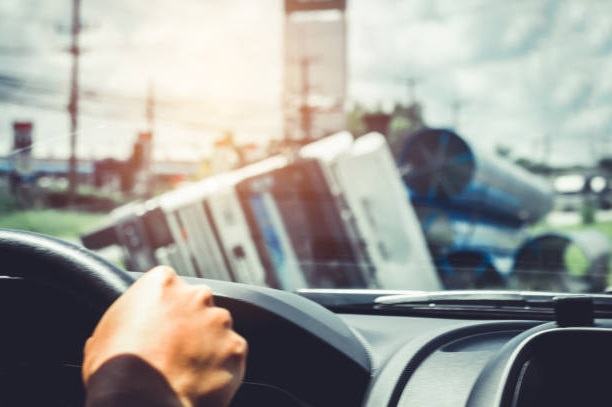 Tractor trailer accident.